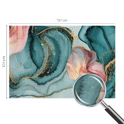Peel and stick wall mural for living room Artistic waves