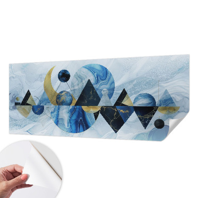 Removable wall mural with a cosmic elegance design