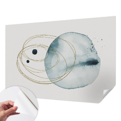Removable wall mural wallpaper Abstract connection