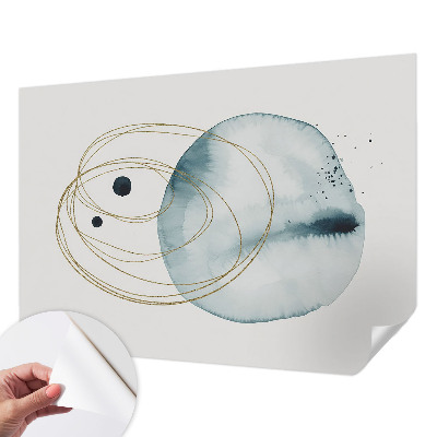 Removable wall mural wallpaper Abstract connection