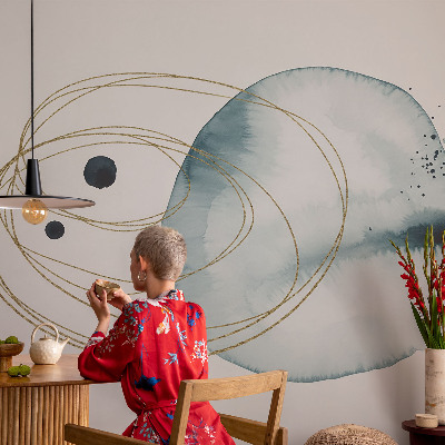 Removable wall mural wallpaper Abstract connection