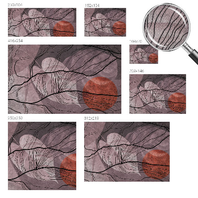 Peel and stick wall mural for kids' room Energetic abstraction