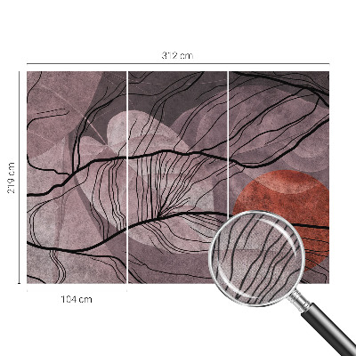 Peel and stick wall mural for kids' room Energetic abstraction