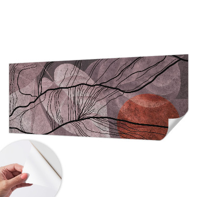 Peel and stick wall mural for kids' room Energetic abstraction