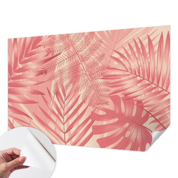 Peel and stick wall mural Tropical leaves