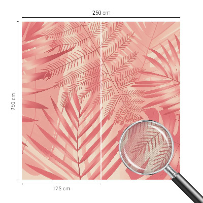 Peel and stick wall mural Tropical leaves