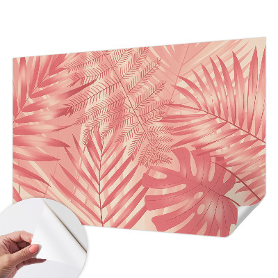 Peel and stick wall mural Tropical leaves