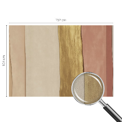 3D wall mural with wavy stripe pattern