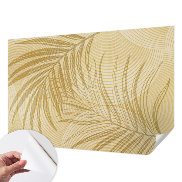Self-adhesive wall mural with a tropical elegance motif