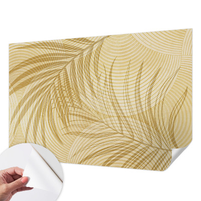 Self-adhesive wall mural with a tropical elegance motif