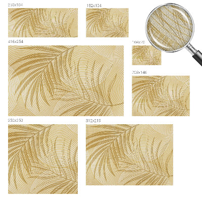 Self-adhesive wall mural with a tropical elegance motif