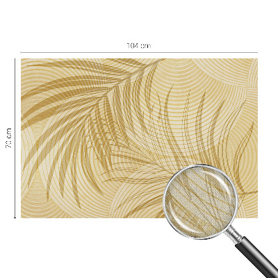 Self-adhesive wall mural with a tropical elegance motif