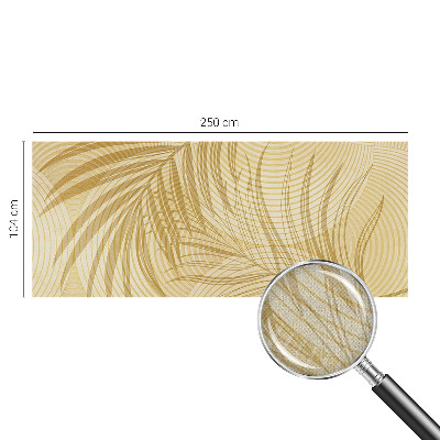 Self-adhesive wall mural with a tropical elegance motif