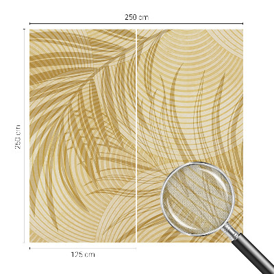 Self-adhesive wall mural with a tropical elegance motif