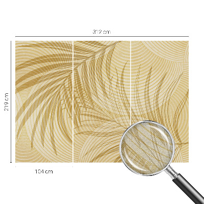 Self-adhesive wall mural with a tropical elegance motif