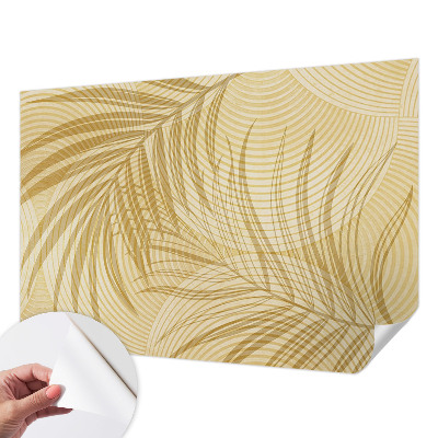 Self-adhesive wall mural with a tropical elegance motif