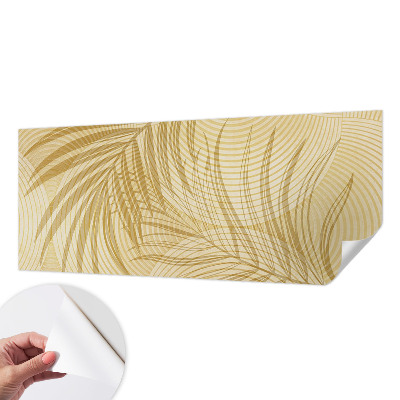 Self-adhesive wall mural with a tropical elegance motif