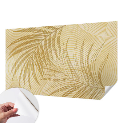 Self-adhesive wall mural with a tropical elegance motif