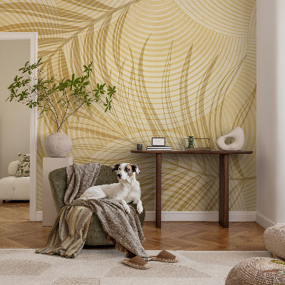 Self-adhesive wall mural with a tropical elegance motif