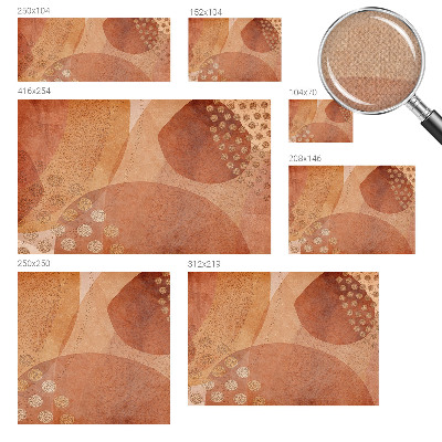 Removable wall mural Earthy compositions