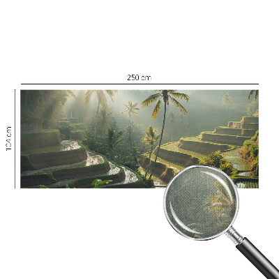 Peel and stick wallpaper mural with the Paradise Terraces design