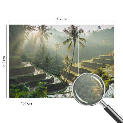 Peel and stick wallpaper mural with the Paradise Terraces design