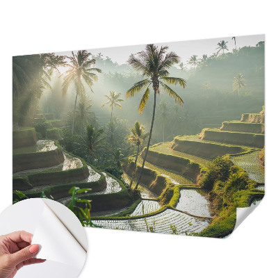 Peel and stick wallpaper mural with the Paradise Terraces design