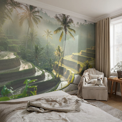 Peel and stick wallpaper mural with the Paradise Terraces design