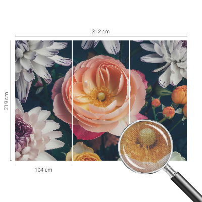 Self-adhesive photo wallpaper Floral harmony