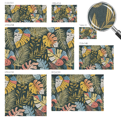 Peel and stick wall mural for living room Tropical energy