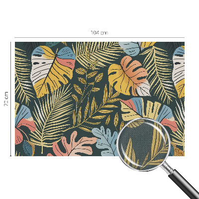 Peel and stick wall mural for living room Tropical energy