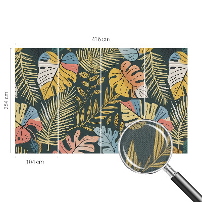 Peel and stick wall mural for living room Tropical energy