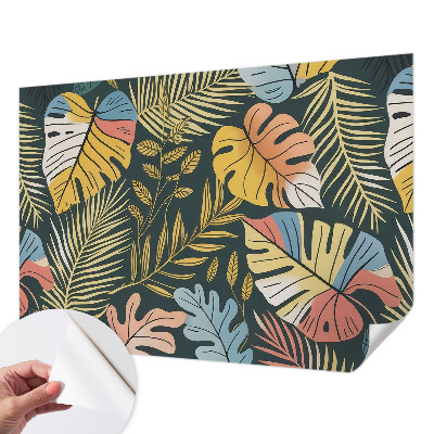 Peel and stick wall mural for living room Tropical energy