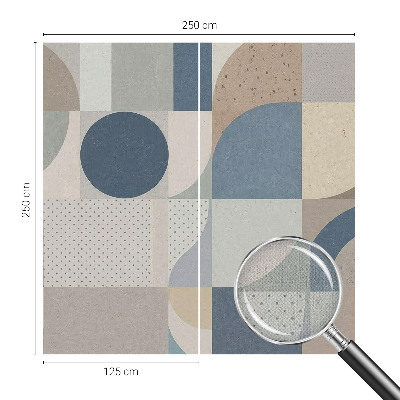 Removable wall mural wallpaper Geometric mosaic