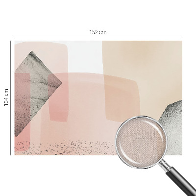 Peel and stick wall mural for kids' room with delicate figure illustrations