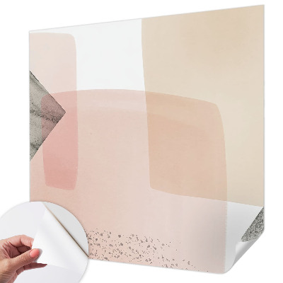 Peel and stick wall mural for kids' room with delicate figure illustrations