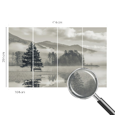 Peel and stick wall mural for bedroom Romantic landscape