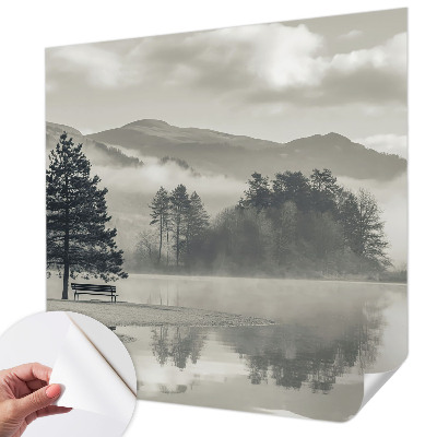 Peel and stick wall mural for bedroom with a romantic landscape design