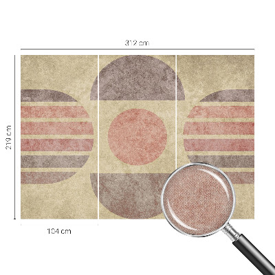Nursery wall mural Geometric forms