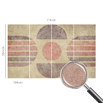 Nursery wall mural Geometric forms