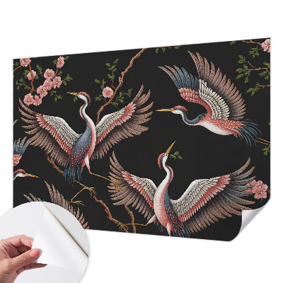 Children's wall mural Floral pattern