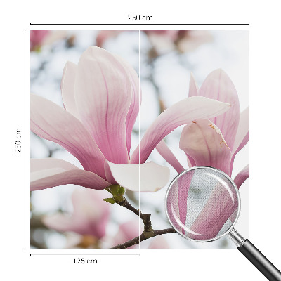 3D photo wallpaper mural Magnolia flowers
