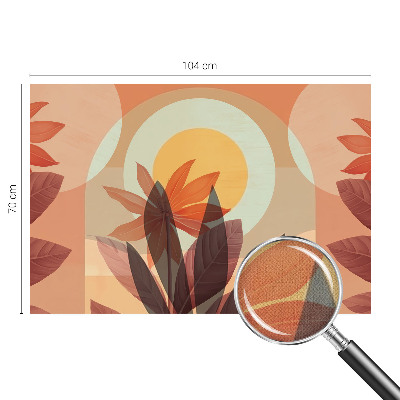 Peel and stick wall mural for kids' room Floral abstraction