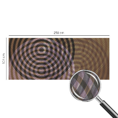 3D photo wallpaper mural with a hypnotizing circles design