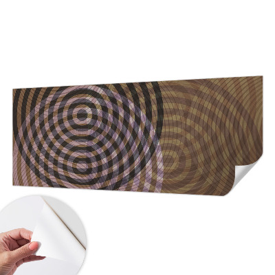 3D photo wallpaper mural with a hypnotizing circles design