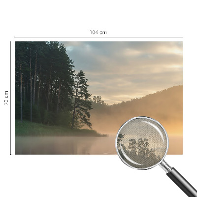 3D wall mural with a foggy morning design