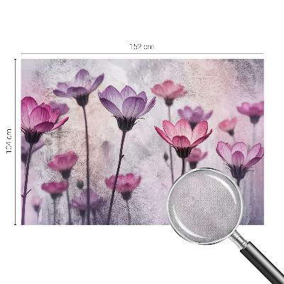 Children's wall mural Pastel flowers