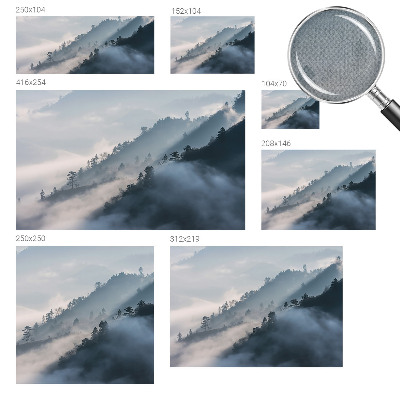 Baby room wall mural Foggy landscape