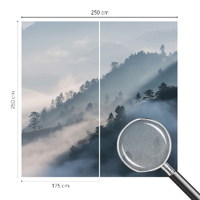 Baby room wall mural Foggy landscape