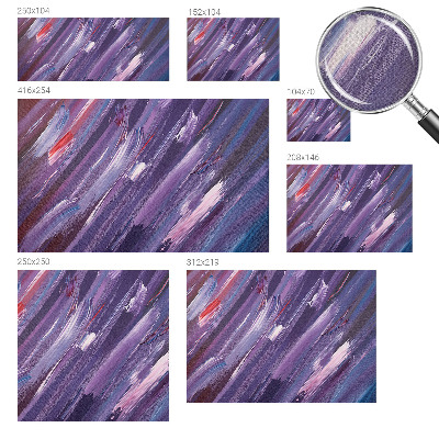 Self-adhesive wall mural with colorful strokes design